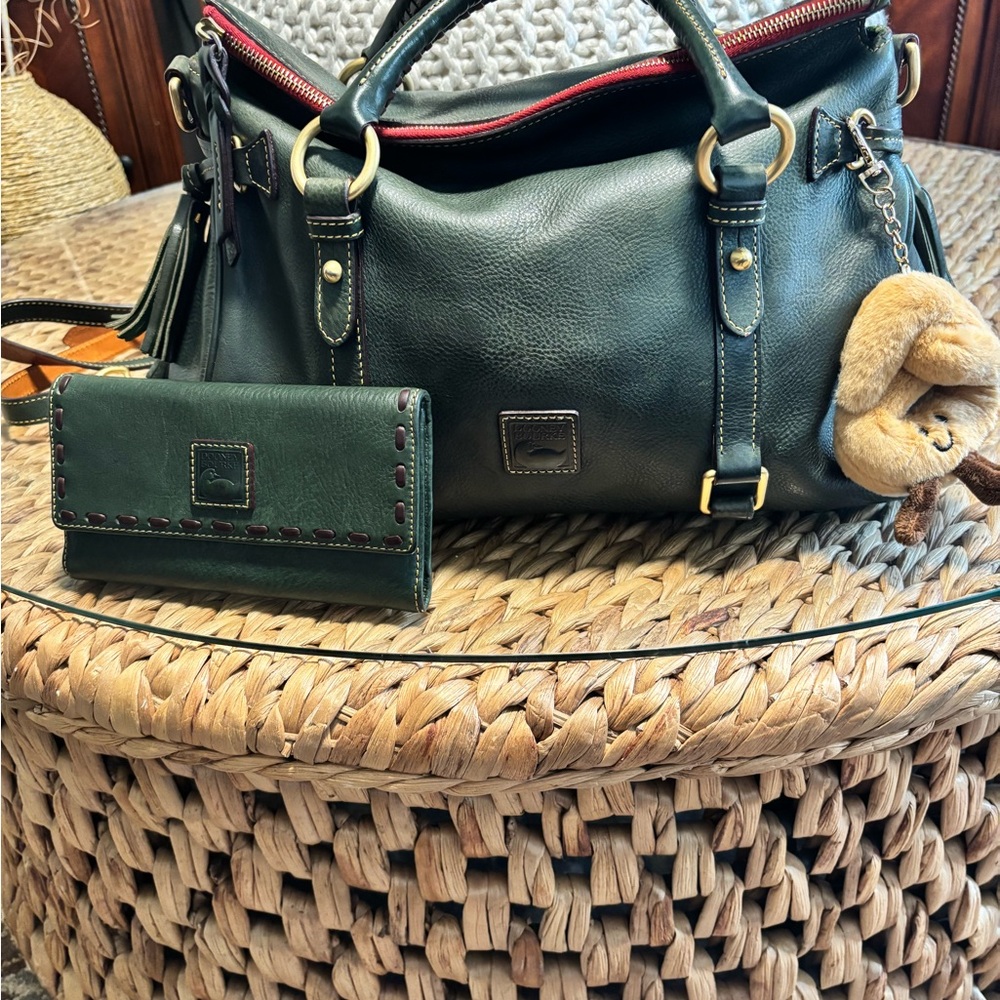 Dooney & Bourke Green Leather Satchel